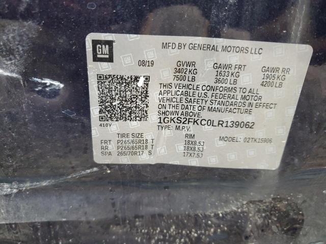 Photo 11 VIN: 1GKS2FKC0LR139062 - GMC YUKON XL K 