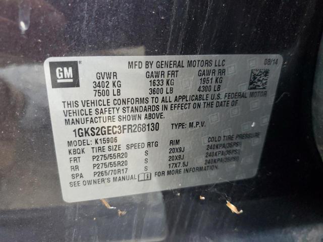 Photo 12 VIN: 1GKS2GEC3FR268130 - GMC YUKON XL K 