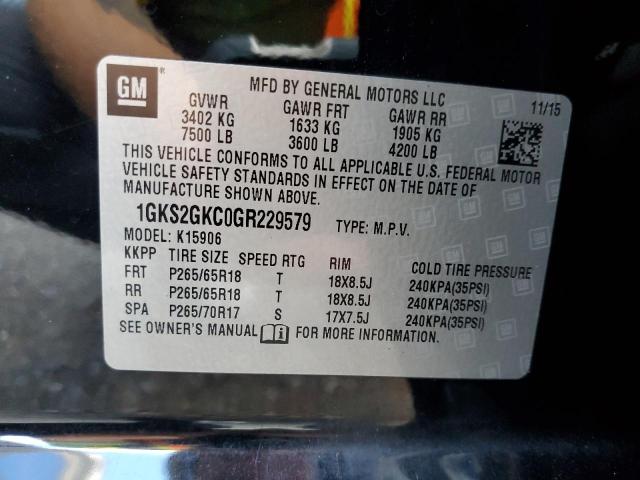 Photo 13 VIN: 1GKS2GKC0GR229579 - GMC YUKON XL K 