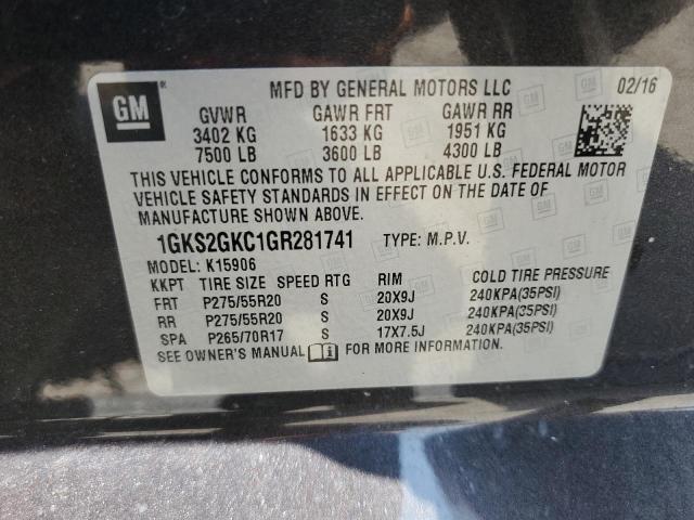 Photo 12 VIN: 1GKS2GKC1GR281741 - GMC YUKON XL K 