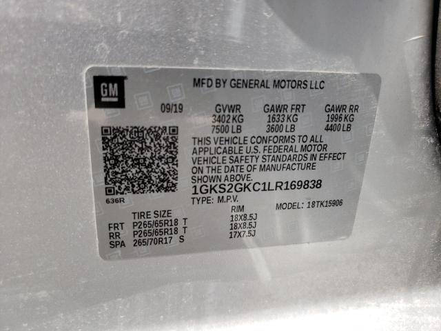 Photo 12 VIN: 1GKS2GKC1LR169838 - GMC YUKON 