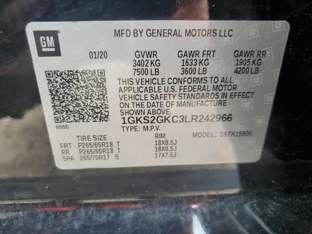 Photo 12 VIN: 1GKS2GKC3LR242966 - GMC YUKON 