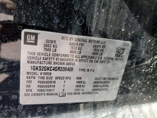 Photo 12 VIN: 1GKS2GKC4GR336408 - GMC YUKON 