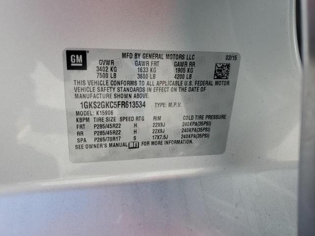 Photo 12 VIN: 1GKS2GKC5FR613534 - GMC YUKON XL K 