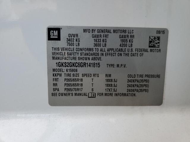 Photo 12 VIN: 1GKS2GKC6GR141815 - GMC YUKON XL K 