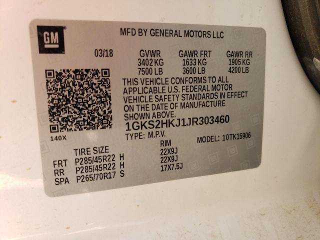 Photo 12 VIN: 1GKS2HKJ1JR303460 - GMC YUKON 