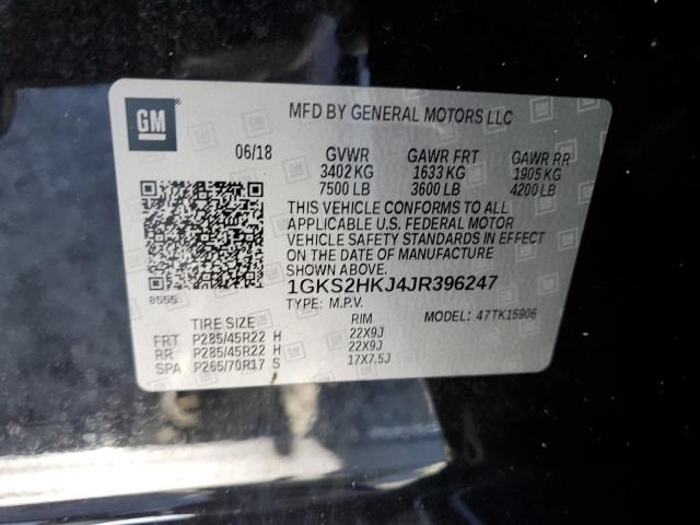 Photo 12 VIN: 1GKS2HKJ4JR396247 - GMC YUKON XL D 