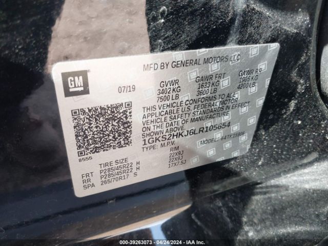 Photo 8 VIN: 1GKS2HKJ6LR105654 - GMC YUKON XL 