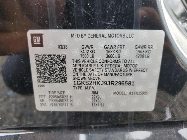 Photo 12 VIN: 1GKS2HKJ9JR296581 - GMC YUKON XL D 