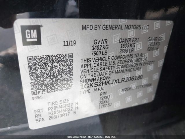 Photo 8 VIN: 1GKS2HKJXLR206180 - GMC YUKON XL 