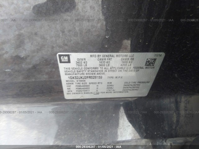 Photo 8 VIN: 1GKS2JKJ2FR528159 - GMC YUKON XL 