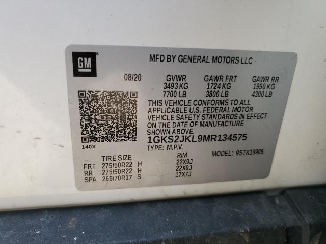 Photo 11 VIN: 1GKS2JKL9MR134575 - GMC YUKON 