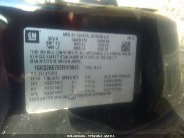 Photo 8 VIN: 1GKS2KE75ER168843 - GMC YUKON XL 1500 