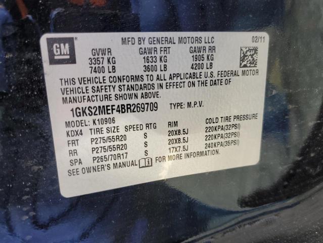 Photo 12 VIN: 1GKS2MEF4BR269709 - GMC YUKON XL D 