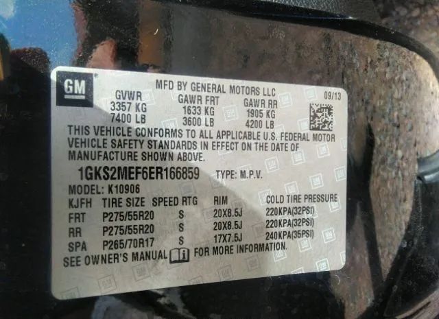 Photo 8 VIN: 1GKS2MEF6ER166859 - GMC YUKON XL 