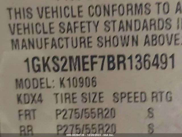 Photo 8 VIN: 1GKS2MEF7BR136491 - GMC YUKON XL 1500 