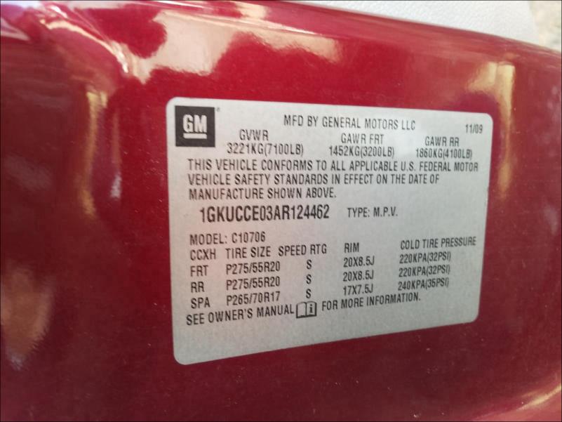 Photo 9 VIN: 1GKUCCE03AR124462 - GMC YUKON SLT 