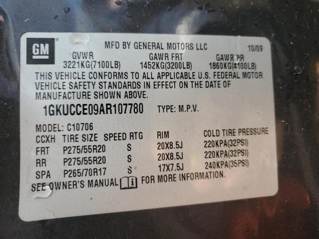 Photo 12 VIN: 1GKUCCE09AR107780 - GMC YUKON SLT 