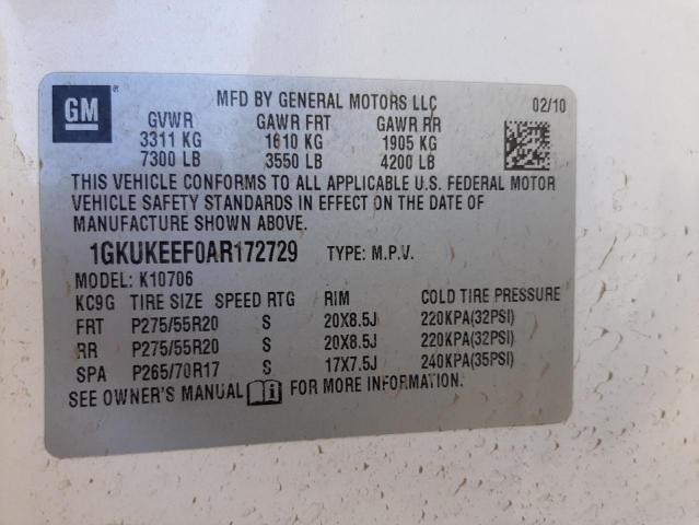 Photo 9 VIN: 1GKUKEEF0AR172729 - GMC YUKON DENA 