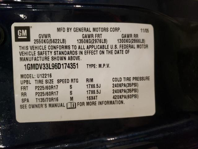 Photo 12 VIN: 1GMDV33L96D174351 - PONTIAC MONTANA 