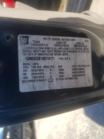 Photo 9 VIN: 1GMDX03E14D214171 - PONTIAC MONTANA 