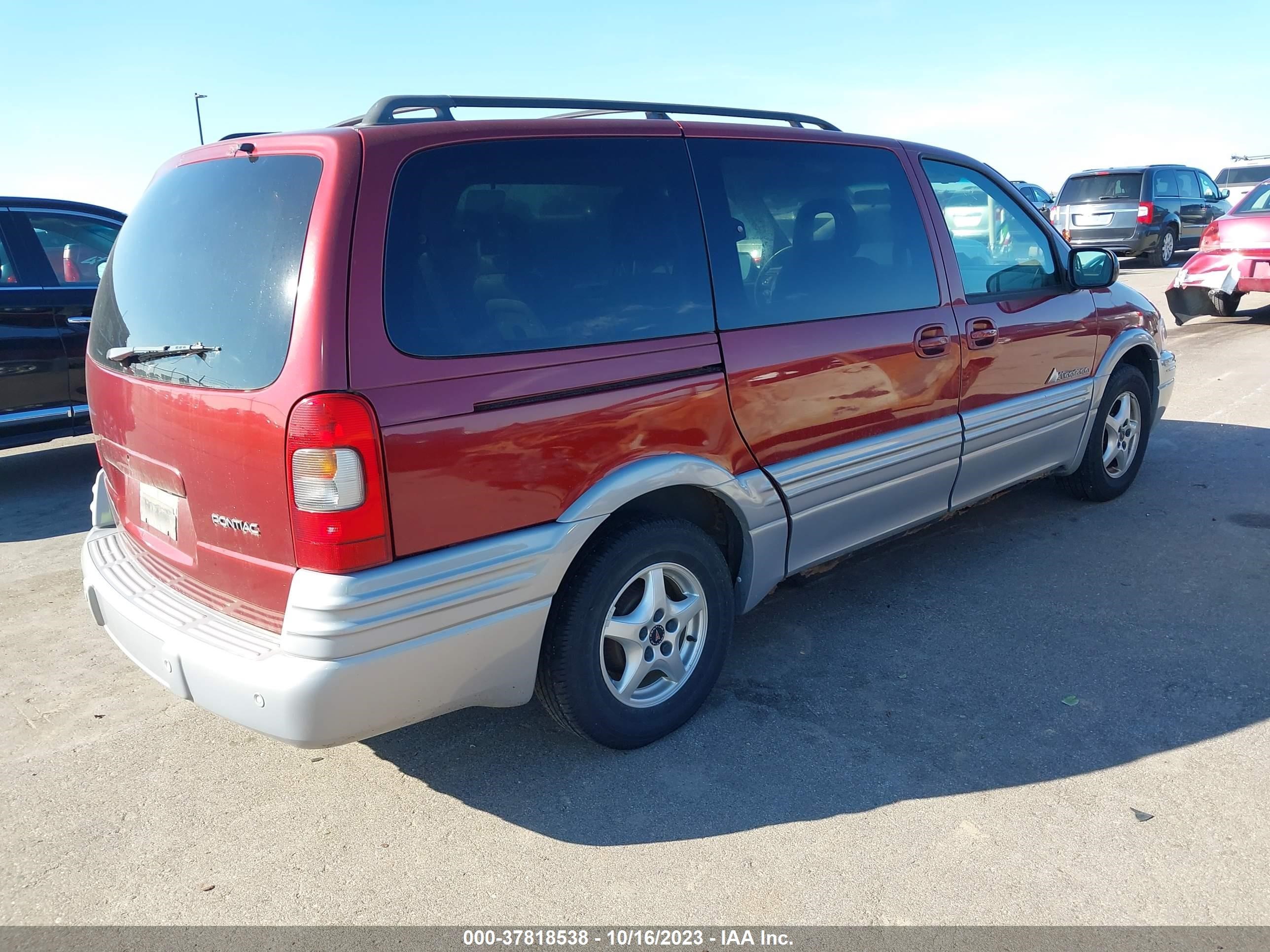 Photo 3 VIN: 1GMDX03E31D139291 - PONTIAC MONTANA 