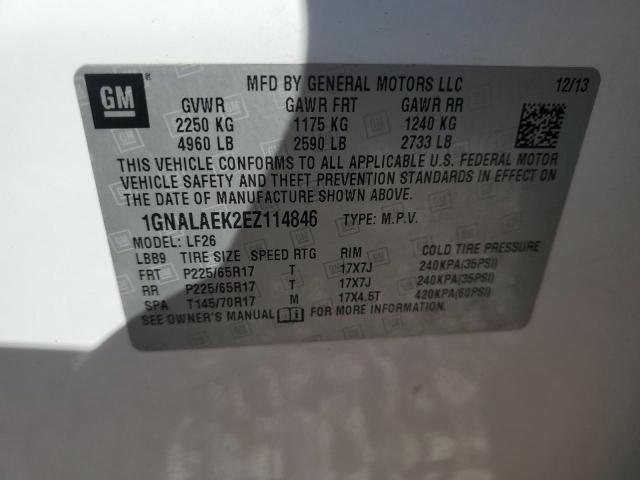 Photo 12 VIN: 1GNALAEK2EZ114846 - CHEVROLET EQUINOX LS 