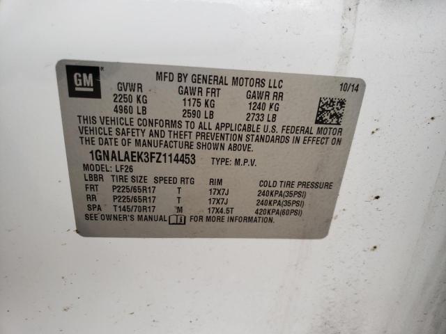 Photo 11 VIN: 1GNALAEK3FZ114453 - CHEVROLET EQUINOX LS 