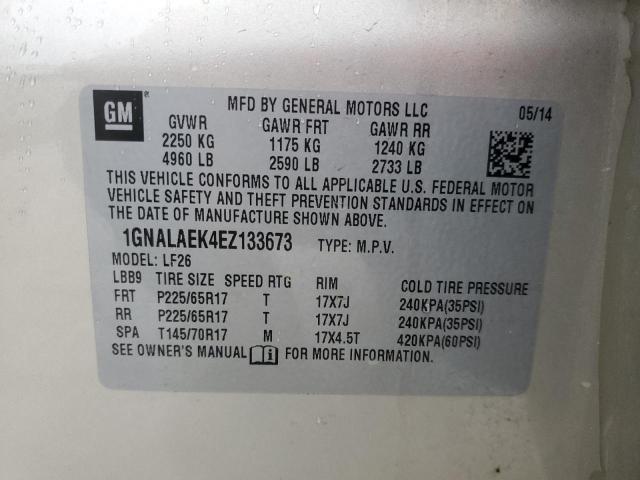 Photo 13 VIN: 1GNALAEK4EZ133673 - CHEVROLET EQUINOX LS 