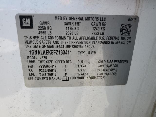 Photo 13 VIN: 1GNALAEK5FZ133411 - CHEVROLET EQUINOX 