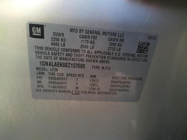 Photo 11 VIN: 1GNALAEK6EZ107690 - CHEVROLET EQUINOX LS 