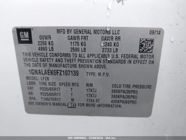 Photo 8 VIN: 1GNALAEK6FZ107139 - CHEVROLET EQUINOX 