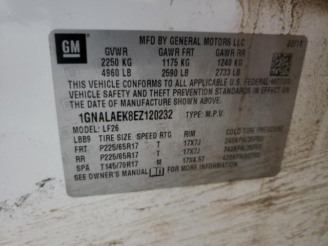 Photo 12 VIN: 1GNALAEK8EZ120232 - CHEVROLET EQUINOX LS 