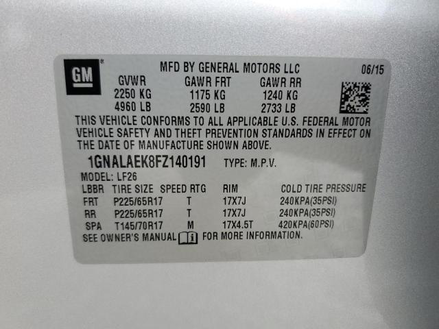 Photo 13 VIN: 1GNALAEK8FZ140191 - CHEVROLET EQUINOX LS 