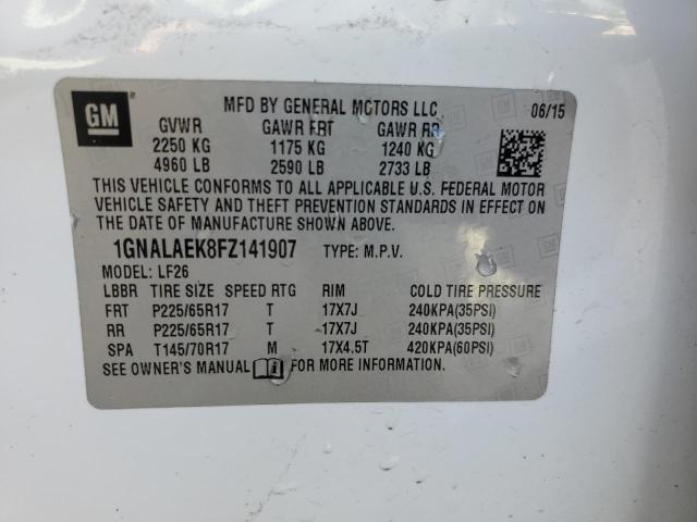 Photo 11 VIN: 1GNALAEK8FZ141907 - CHEVROLET EQUINOX 