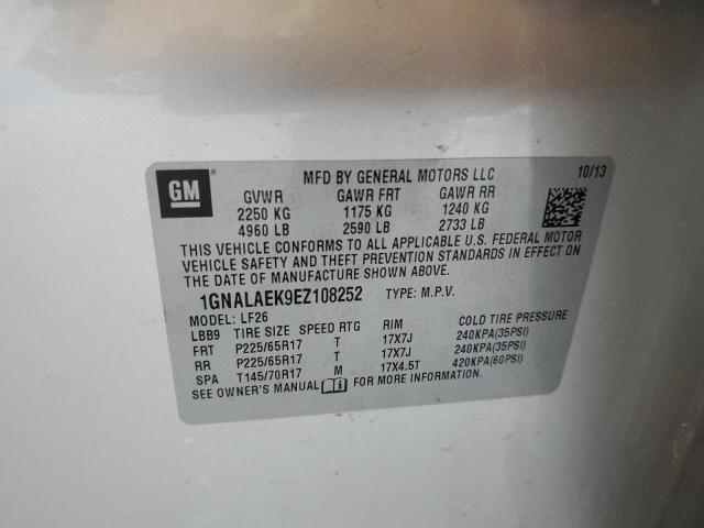 Photo 11 VIN: 1GNALAEK9EZ108252 - CHEVROLET EQUINOX LS 