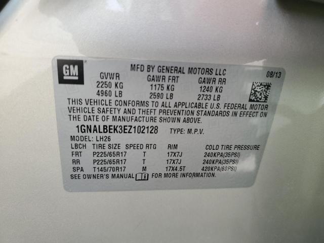 Photo 11 VIN: 1GNALBEK3EZ102128 - CHEVROLET EQUINOX 