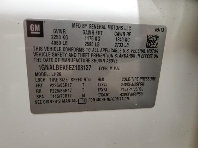 Photo 11 VIN: 1GNALBEK6EZ103127 - CHEVROLET EQUINOX 