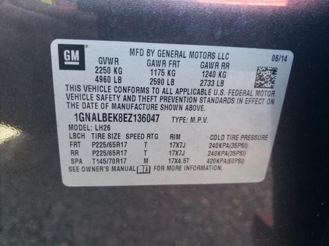 Photo 11 VIN: 1GNALBEK8EZ136047 - CHEVROLET EQUINOX 