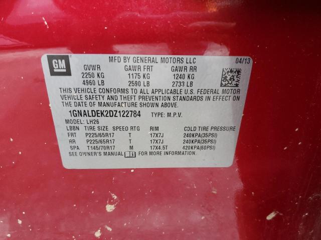 Photo 12 VIN: 1GNALDEK2DZ122784 - CHEVROLET EQUINOX 