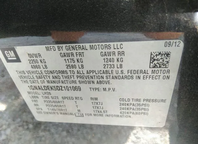 Photo 8 VIN: 1GNALDEK5DZ101069 - CHEVROLET EQUINOX 