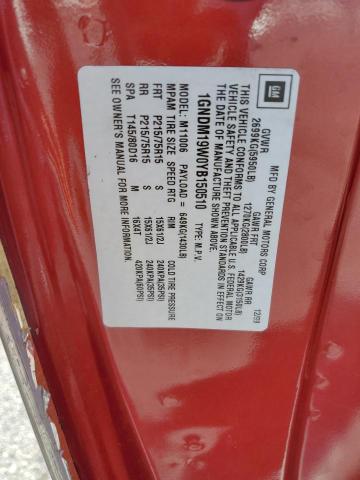 Photo 12 VIN: 1GNDM19W0YB150510 - CHEVROLET ASTRO 