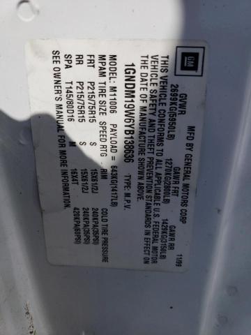 Photo 11 VIN: 1GNDM19W6YB138636 - CHEVROLET ASTRO 