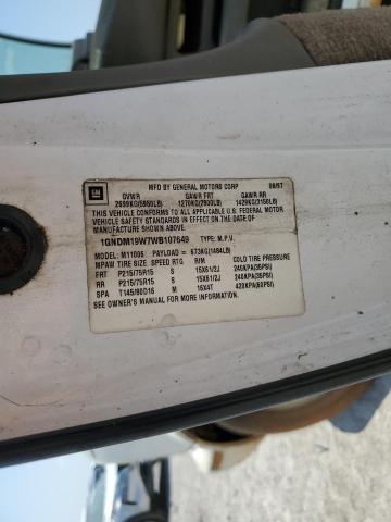 Photo 12 VIN: 1GNDM19W7WB107649 - CHEVROLET ASTRO 