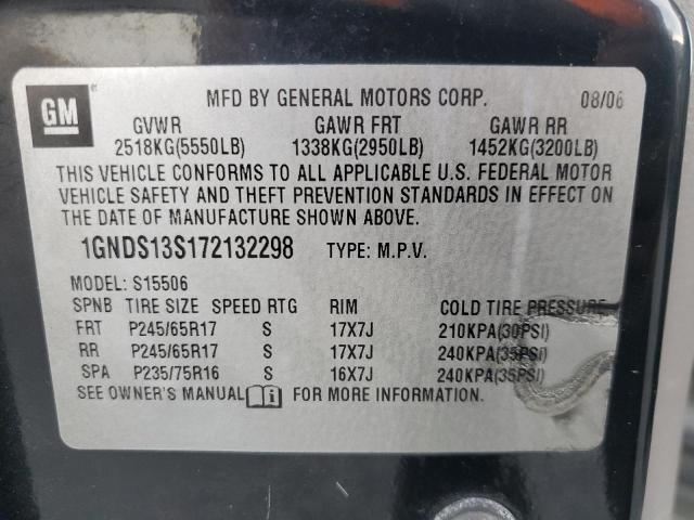 Photo 12 VIN: 1GNDS13S172132298 - CHEVROLET TRAILBLAZE 