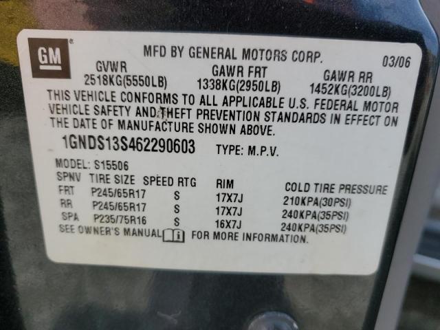 Photo 12 VIN: 1GNDS13S462290603 - CHEVROLET TRAILBLZR 