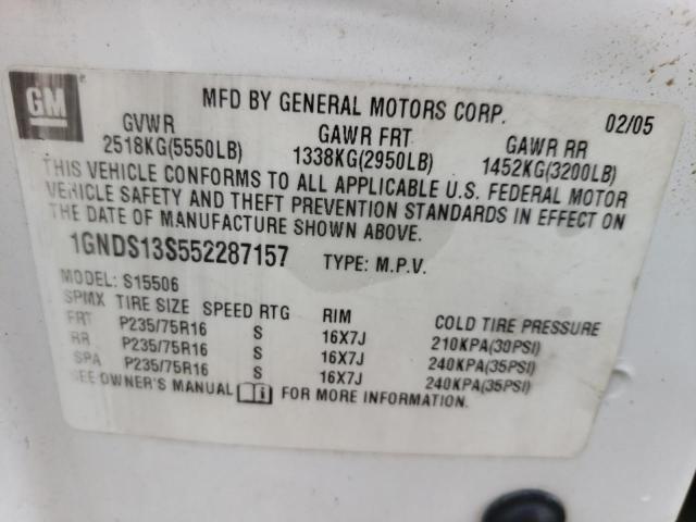 Photo 13 VIN: 1GNDS13S552287157 - CHEVROLET TRAILBLAZE 