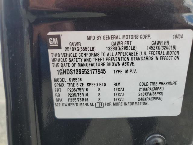 Photo 12 VIN: 1GNDS13S652177945 - CHEVROLET TRAILBLZR 