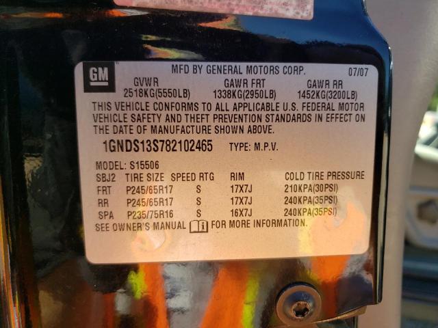 Photo 12 VIN: 1GNDS13S782102465 - CHEVROLET TRAILBLAZE 