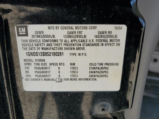 Photo 11 VIN: 1GNDS13S852180281 - CHEVROLET TRAILBLAZE 